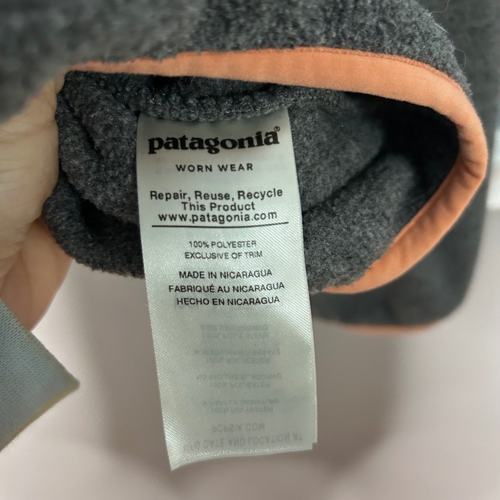 Patagonia Synchilla Snap-T Fleece Pullover Grey Womens XL cozy layer - Picture 5 of 8